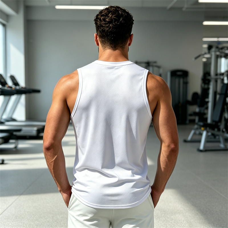 NEW Men Summer Breathable Mesh - Undershirt Crew Neck recension och pris