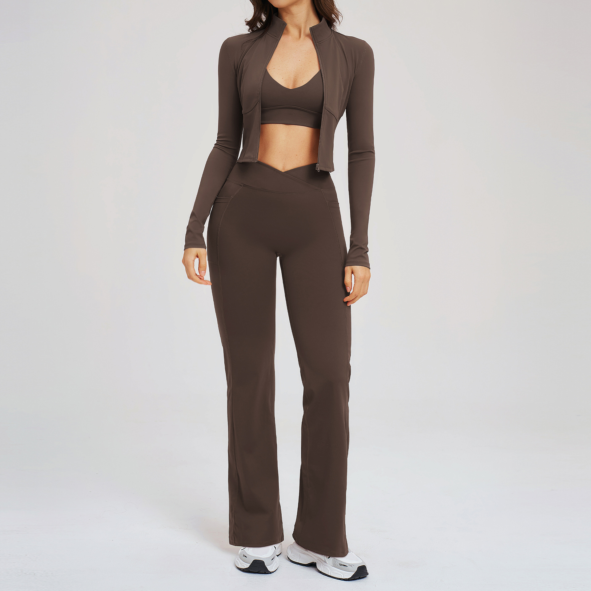 Yoga Set Workout Clothes 3PCS  - Compression Long Pant recension och pris