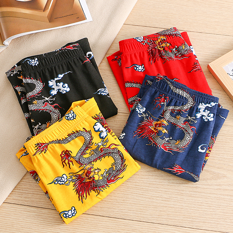 Dragon Print Men Breathable Co - Boxer Brief Pack Cotton recension och pris