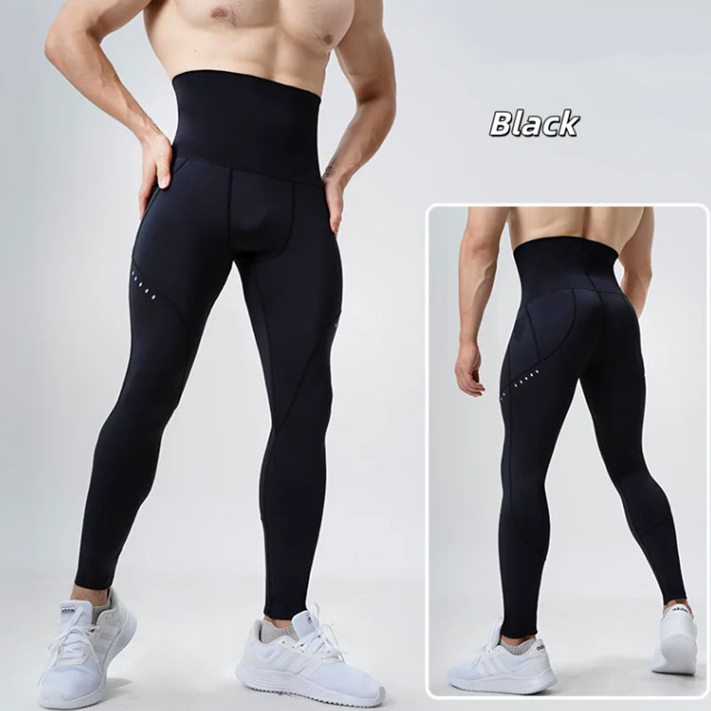 Men High Waist Compression Leg - Compression Long Pant recension och pris